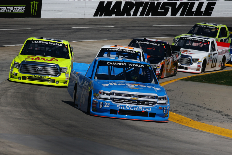 The Camping World Truck Series at playoff track Martinsville Speedway. Photo credit: Sarah Crabill/Getty Images